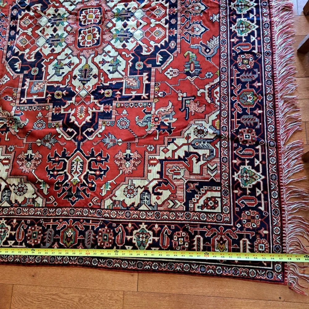 Vintage 1960s East German Sofa Cover / Rug – Vibrant & Mint Condition 74 X 58